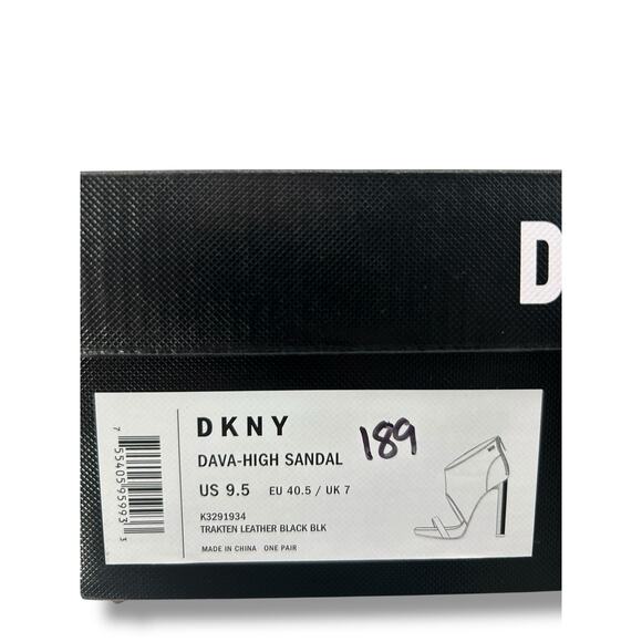 NEW DKNY Stiletto Heels Size 9.5 Leather Black Square Toe High Heel NWT - Picture 14 of 14